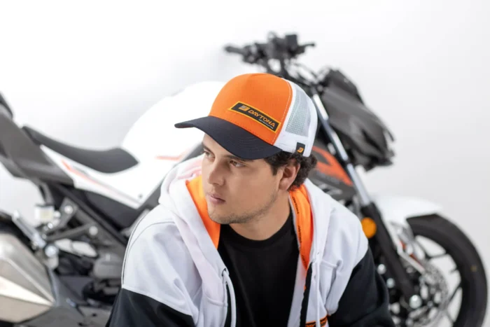 Gorra naranja con blanco Daytona