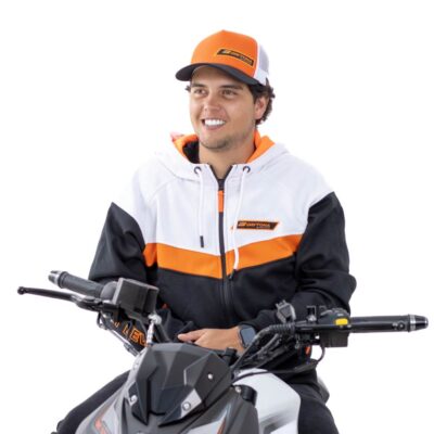 Gorra naranja con blanco Daytona - Image 4